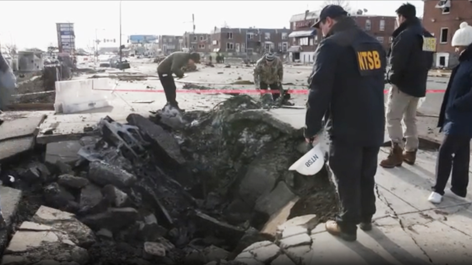 New video gives closest look yet at site of plane crash in Northeast Philadelphia