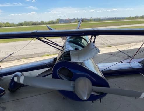 First flight in new plane goes awry