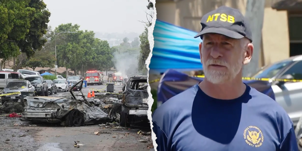 Small plane hit power lines before deadly San Diego crash, NTSB confirms