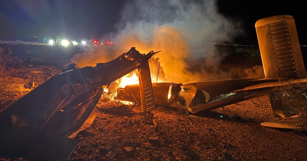 Plane departing from North Las Vegas crashes in California