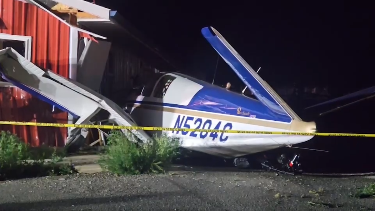A small plane crashed into a building late Wednesday in Helena