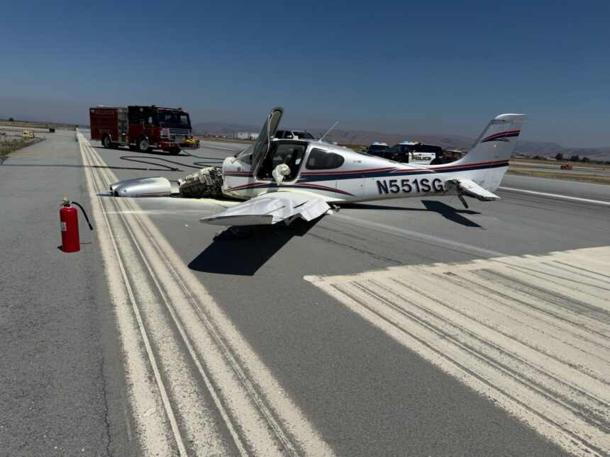 Hollister Airport plane collision Saturday morning