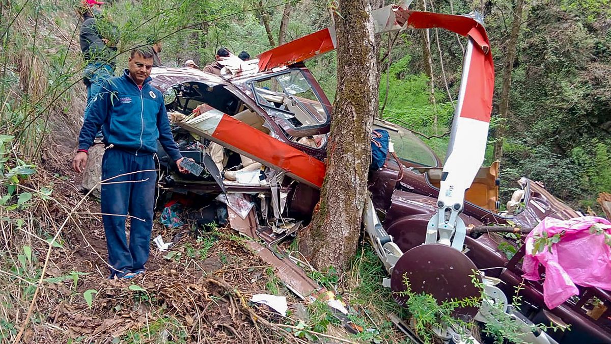 Uttarkashi helicopter crash: Chopper hit overhead cable, pilot attempted emergency landing, says AAIB