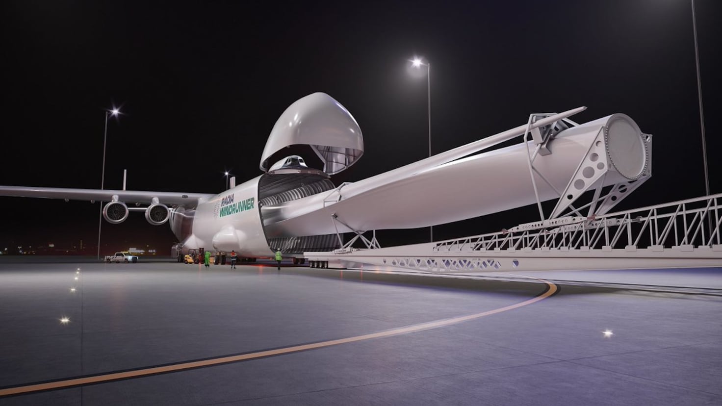 Windrunner, the world’s longest ‘monster’ plane at over 115 yards under construction in Colorado