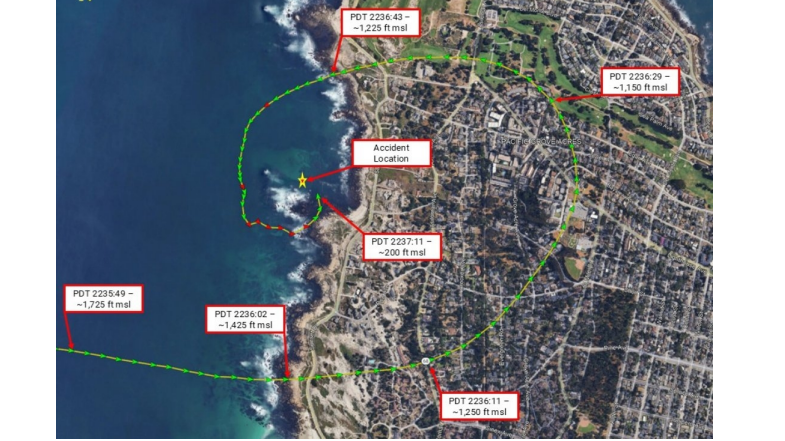 NTSB issues preliminary report on Pacific Grove plane crash that killed 3