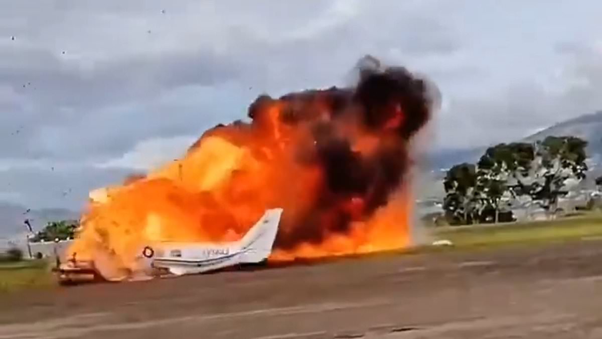 Plane crashes to the ground shortly after takeoff, killing two